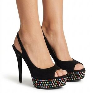 GIUSEPPE Zanotti Rainbow Crystal Heels EUC ❤️